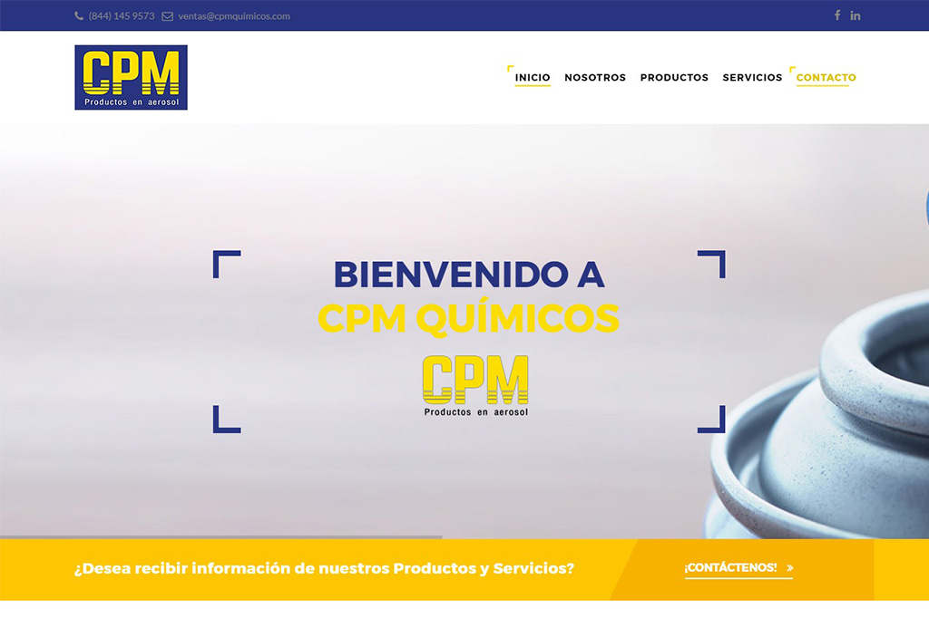Página web CPM Químicos