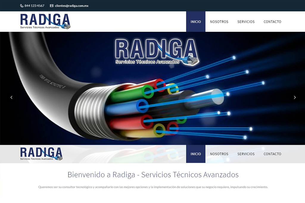 Página web Radiga