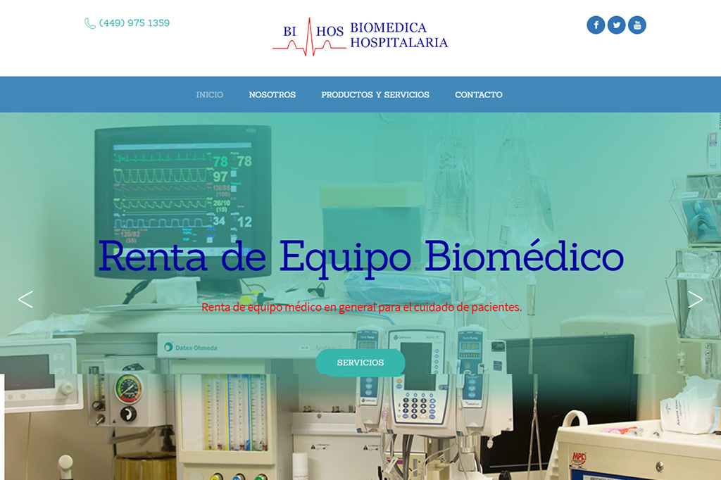 Página web BioHos