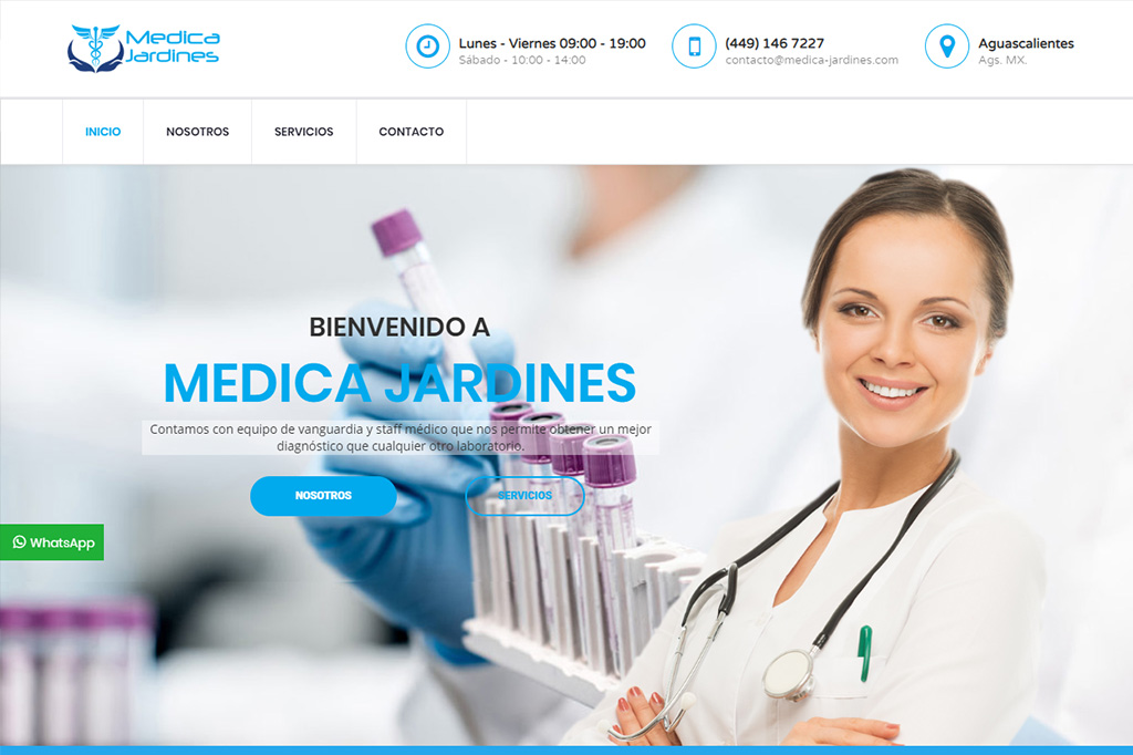 Página web Médica Jardines